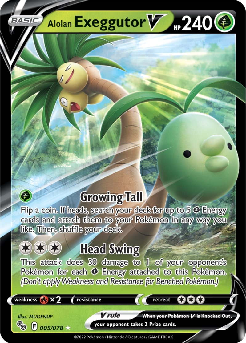 Alolan Exeggutor V - Pokemon Go 005/078 - Ultra Rare