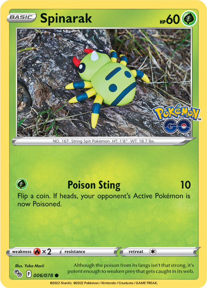 Spinarak - Pokemon Go 006/078 - Common