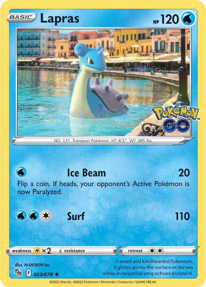 Lapras - Pokemon Go 023/078 - Rare Holo