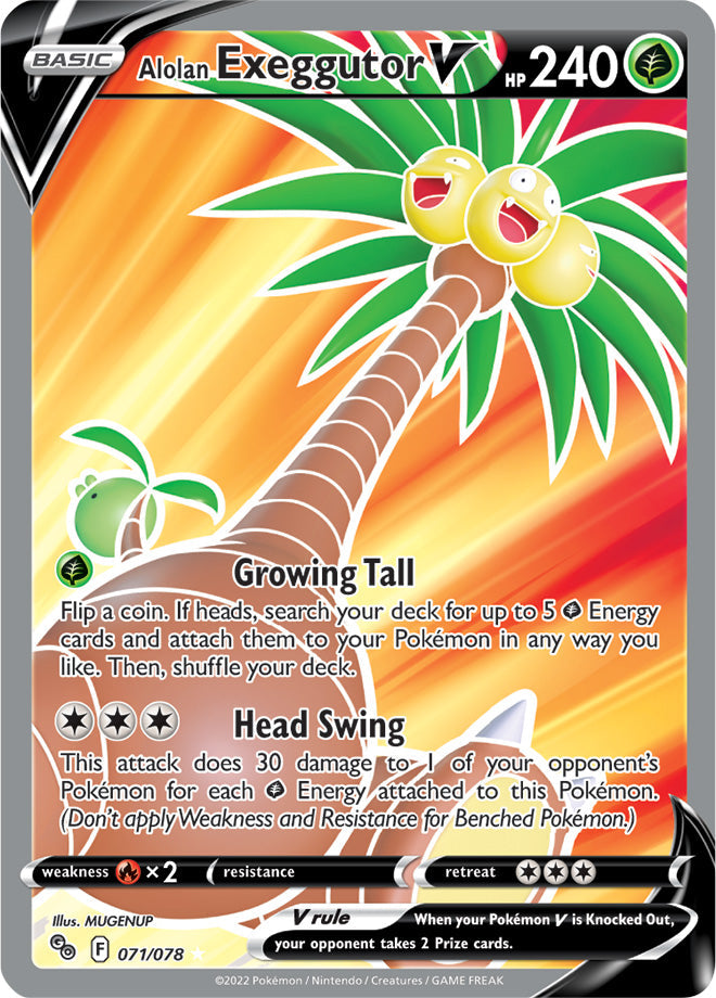 Alolan Exeggutor V - Pokemon Go 071/078 - Full Art