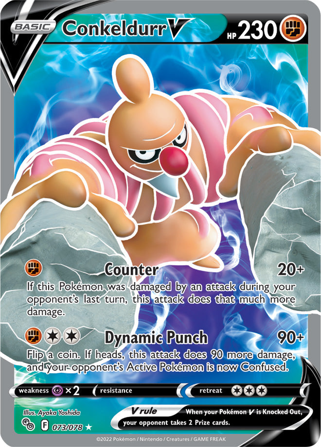 Conkeldurr V - Pokemon Go 073/078 - Full Art