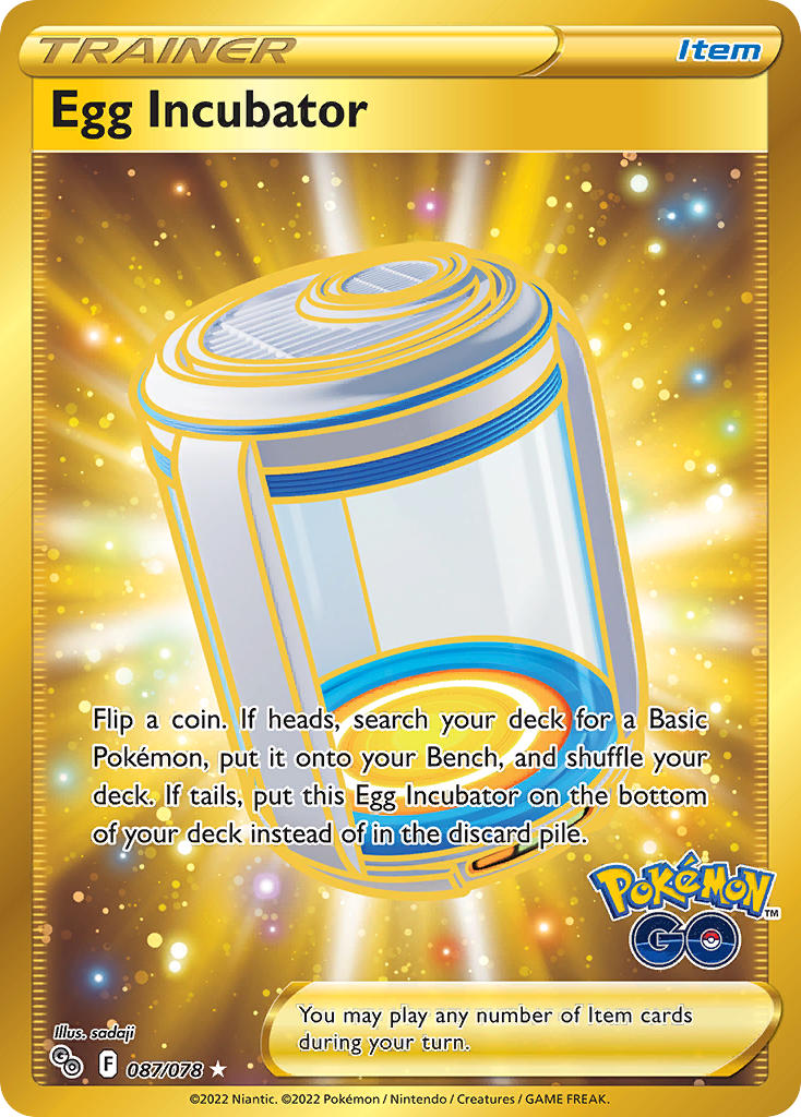 Egg Incubator - Pokemon Go 087/078 - Secret Rare