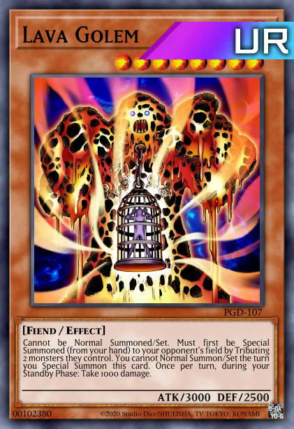 Lava Golem - RA01-EN001 - 1st Edition - Ultra Rare