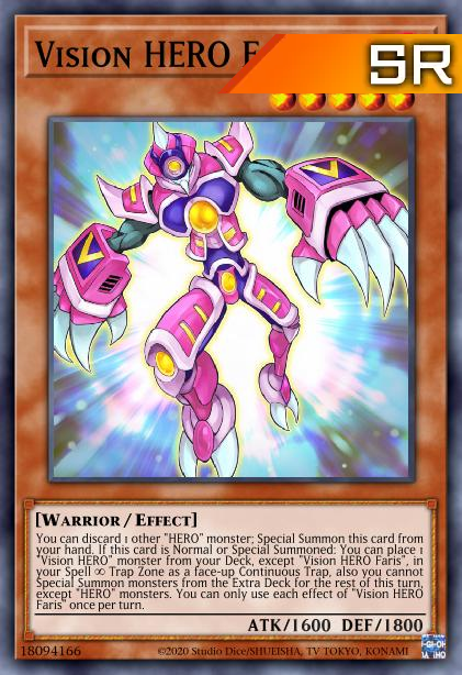 Vision HERO Faris - RA01-EN004 - 1st Edition - Super Rare