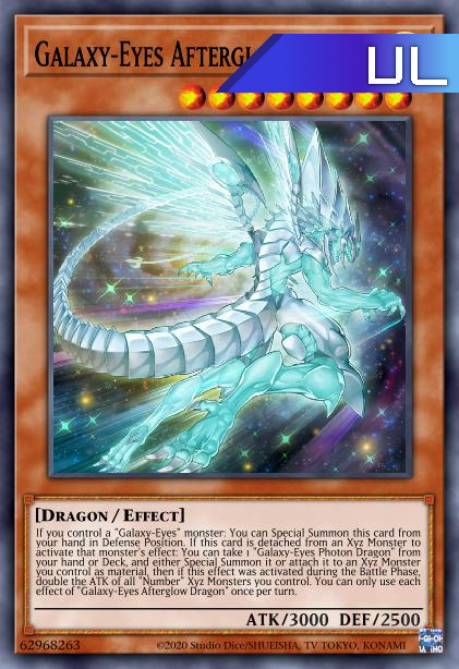Galaxy-Eyes Afterglow Dragon - RA01-EN017 - 1st Edition - Ultimate Rare