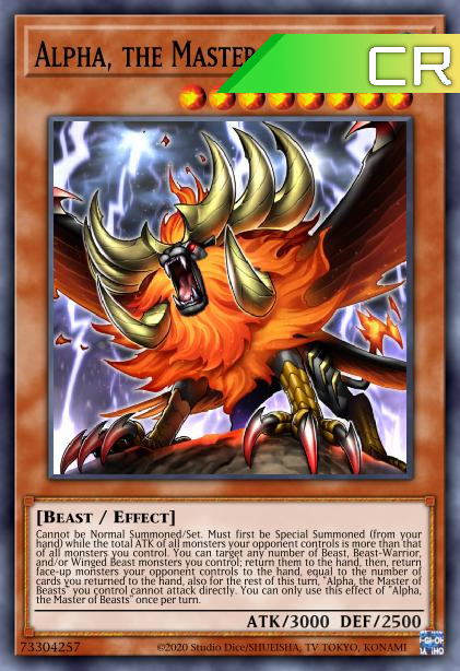 Alpha, the Master of Beasts - RA01-EN022 - 1st Edition - Collector's Rare