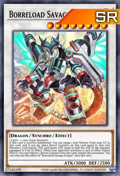 Borreload Savage Dragon - RA01-EN033 - 1st Edition - Super Rare