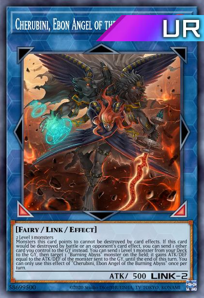 Cherubini, Ebon Angel of the Burning Abyss - RA01-EN042 - 1st Edition - Ultra Rare