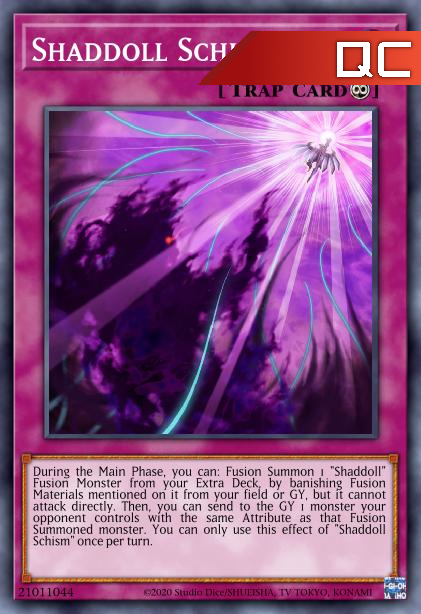 Shaddoll Schism - RA01-EN077 - 1st Edition - Quarter Century Secret Rare