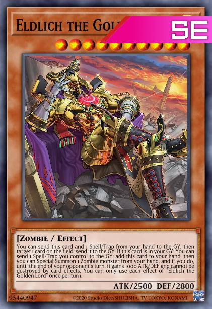 Eldlich the Golden Lord (alternate art) - RA01-EN019 - 1st Edition - Secret Rare