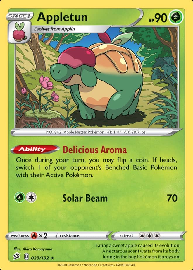 Appletun - Rebel Clash 023/192 - Rare Holo