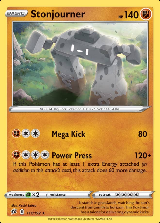 Stonjourner - Rebel Clash 111/192 - Rare Holo