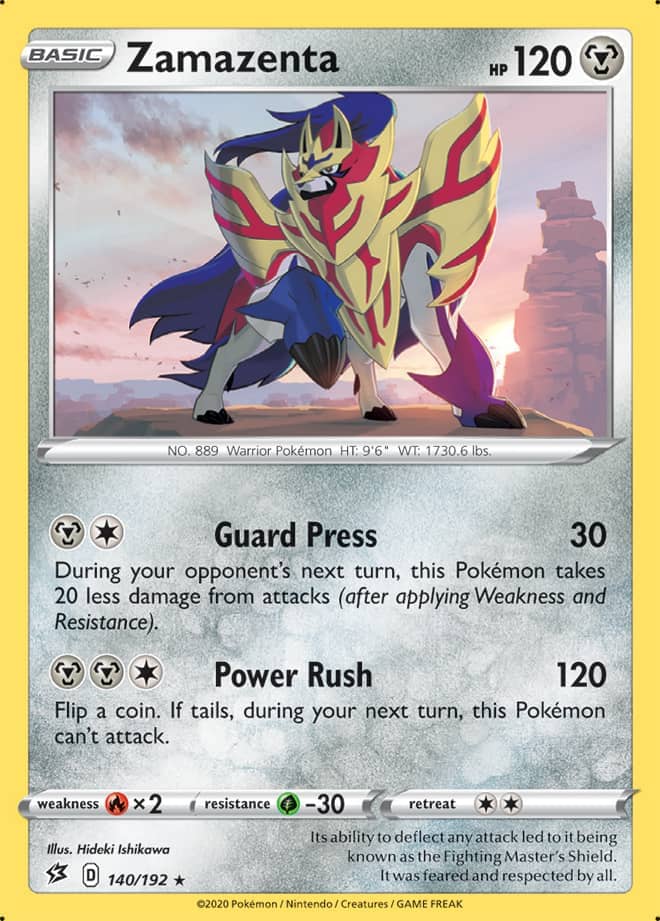 Zamazenta - Rebel Clash 140/192 - Rare