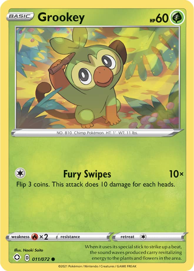 Grookey - Shining Fates 011/072 - Common