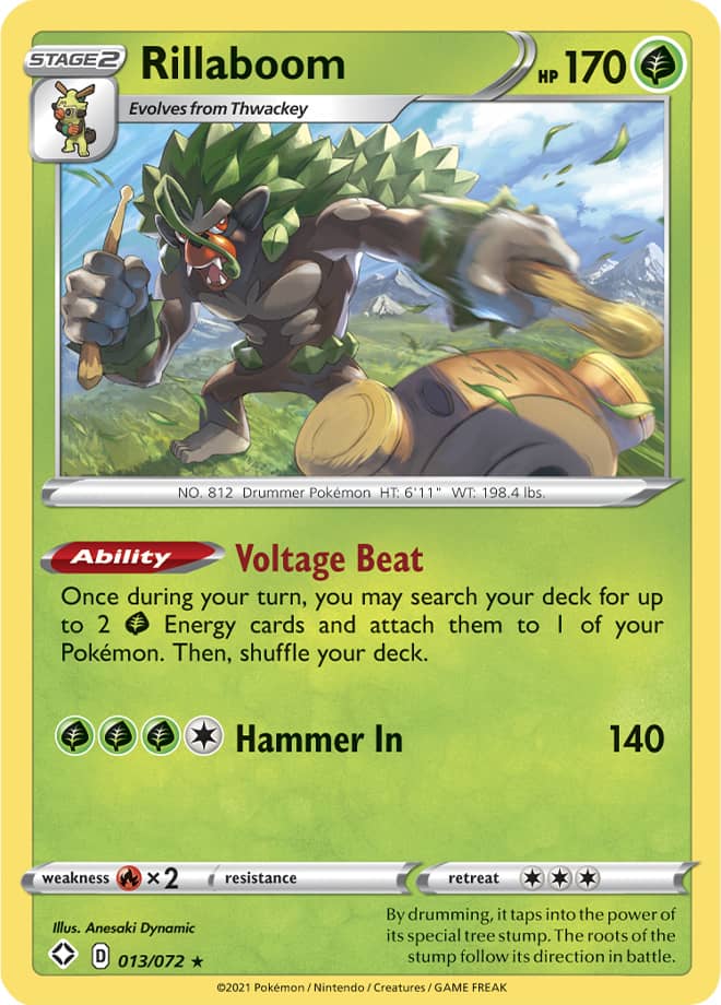 Rillaboom - Shining Fates 013/072 - Rare Holo