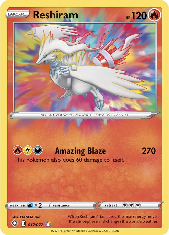 Reshiram - Shining Fates 017/072 - Amazing Rare