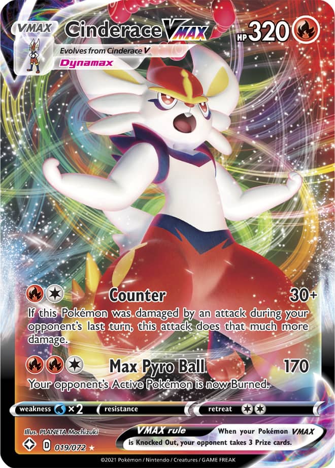 Cinderace VMAX - Shining Fates 019/072 - Ultra Rare