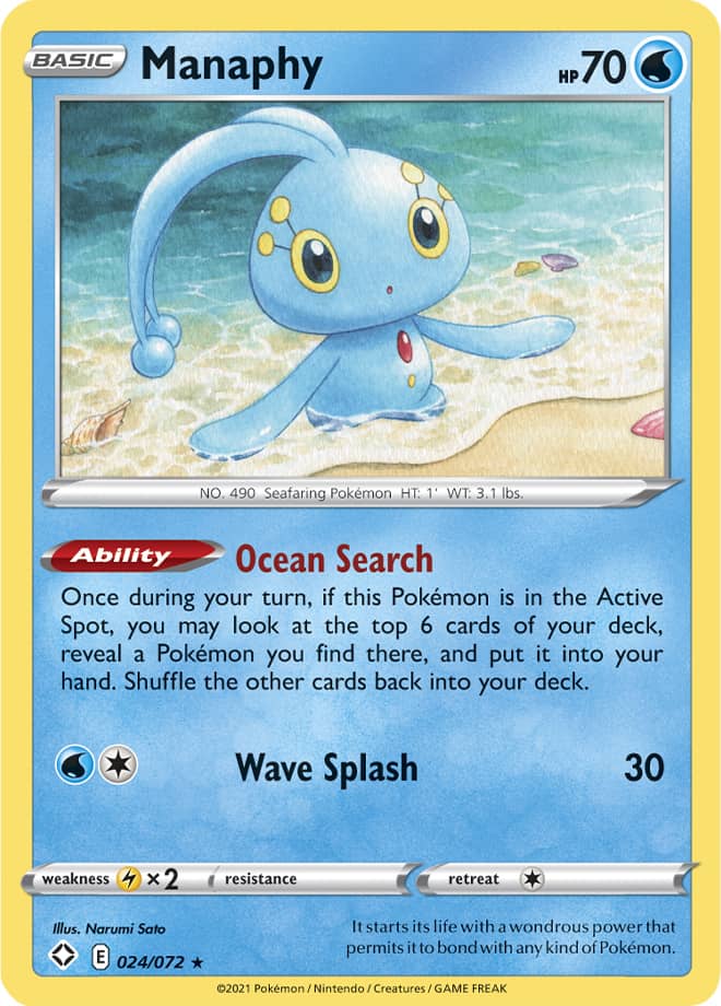 Manaphy - Shining Fates 024/072 - Rare