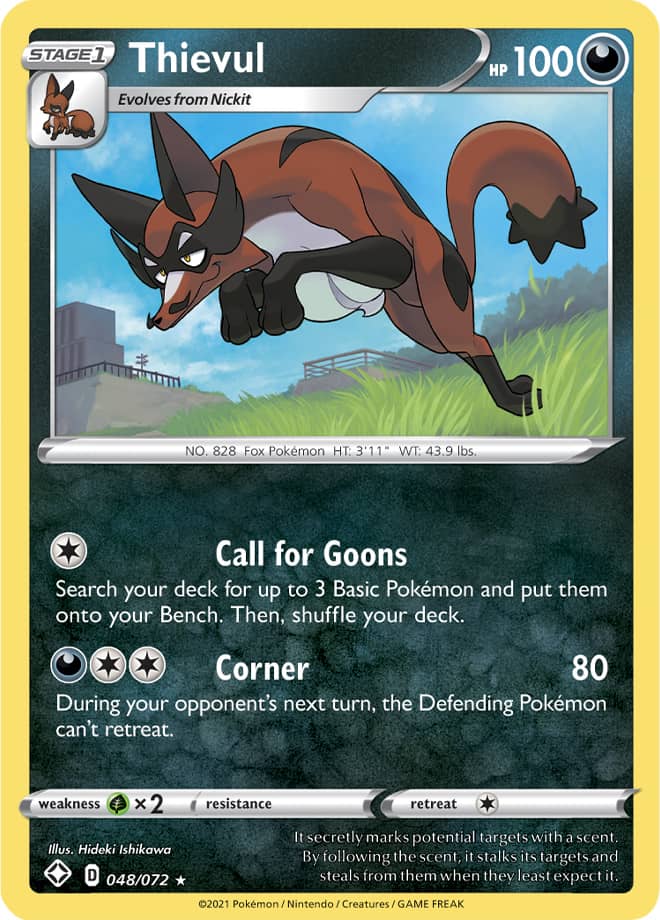 Thievul - Shining Fates 048/072 - Rare Holo