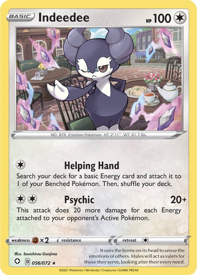 Indeedee - Shining Fates 056/072 - Rare Holo