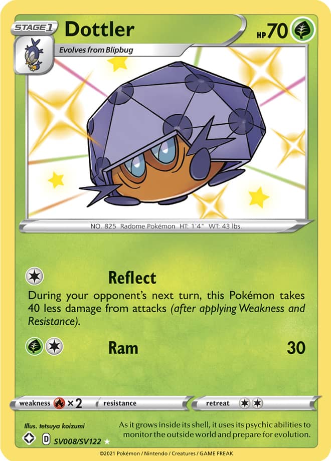 Dottler - Shining Fates: Shiny Vault SV008/SV122 - Shiny Holo Rare