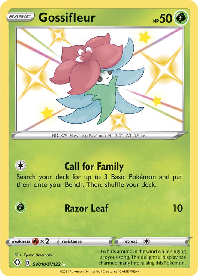 Gossifleur - Shining Fates: Shiny Vault SV010/SV122 - Shiny Holo Rare