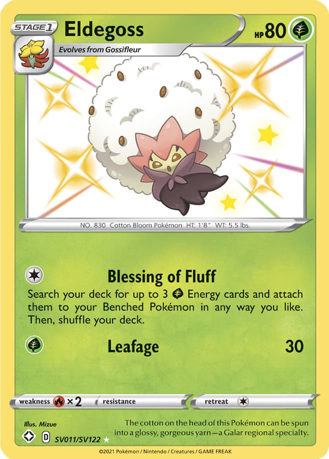 Eldegoss - Shining Fates: Shiny Vault SV011/SV122 - Shiny Holo Rare