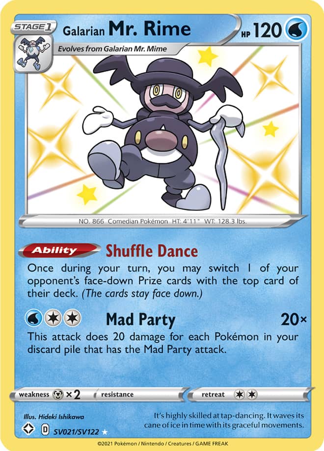 Galarian Mr. Rime - Shining Fates: Shiny Vault SV021/SV122 - Shiny Holo Rare