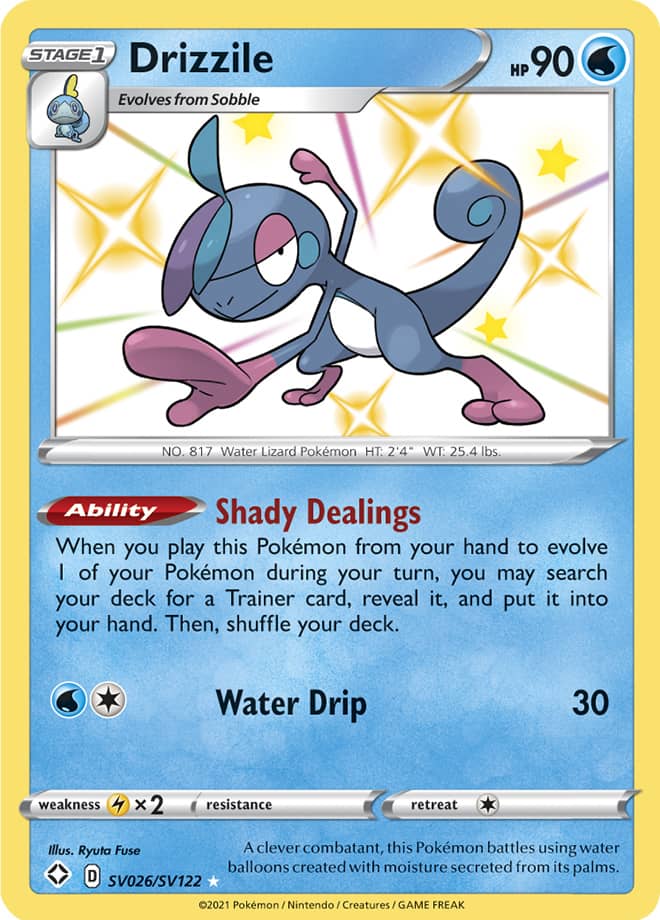 Drizzile - Shining Fates: Shiny Vault SV026/SV122 - Shiny Holo Rare