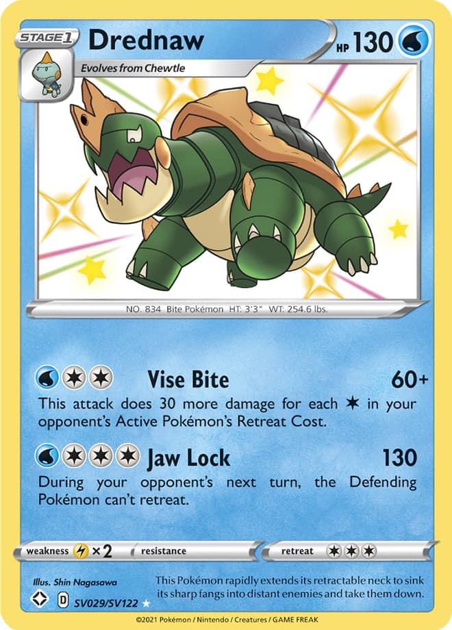Drednaw - Shining Fates: Shiny Vault SV029/SV122 - Shiny Holo Rare