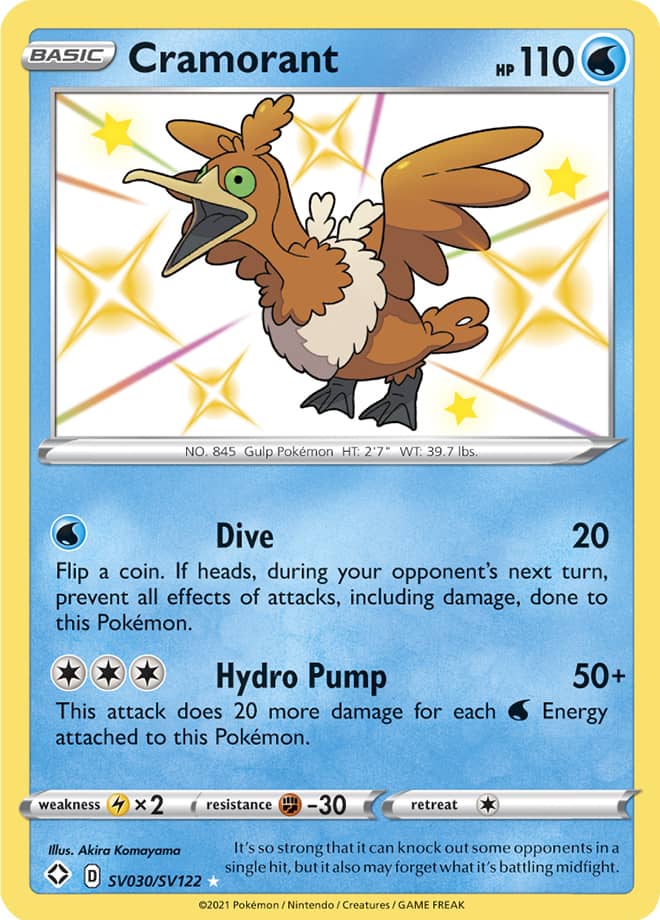 Cramorant - Shining Fates: Shiny Vault SV030/SV122 - Shiny Holo Rare