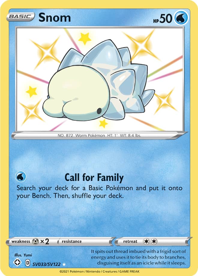 Snom - Shining Fates: Shiny Vault SV033/SV122 - Shiny Holo Rare
