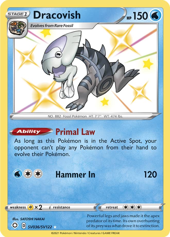 Dracovish - Shining Fates: Shiny Vault SV036/SV122 - Shiny Holo Rare