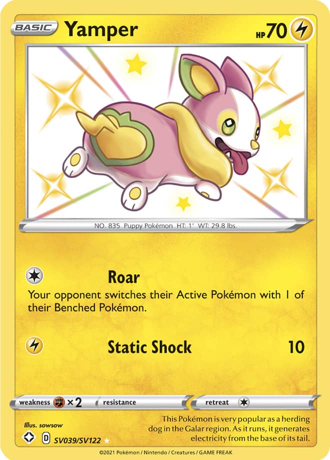 Yamper - Shining Fates: Shiny Vault SV039/SV122 - Shiny Holo Rare