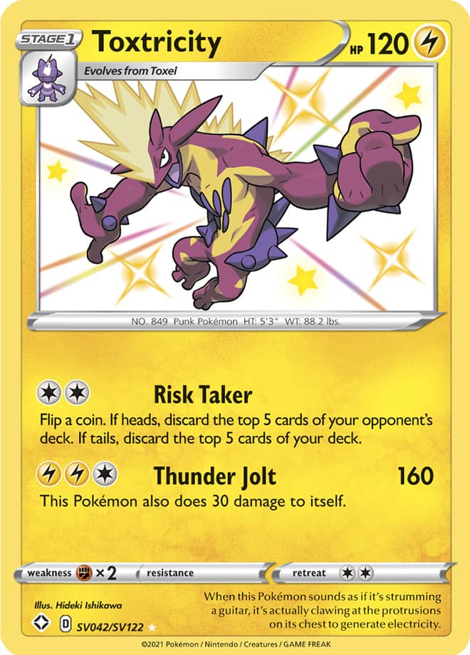 Toxtricity - Shining Fates: Shiny Vault SV042/SV122 - Shiny Holo Rare