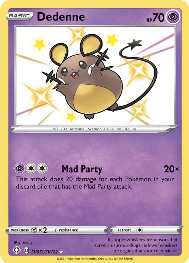 Dedenne - Shining Fates: Shiny Vault SV051/SV122 - Shiny Holo Rare