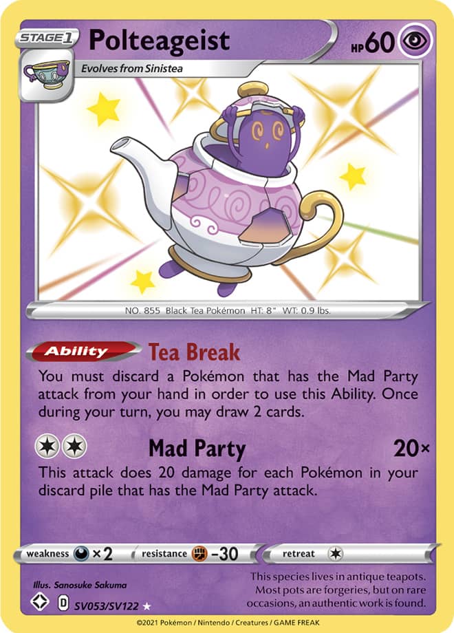 Polteageist - Shining Fates: Shiny Vault SV053/SV122 - Shiny Holo Rare