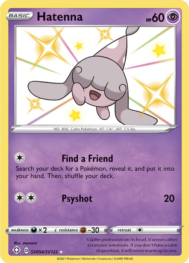Hatenna - Shining Fates: Shiny Vault SV054/SV122 - Shiny Holo Rare