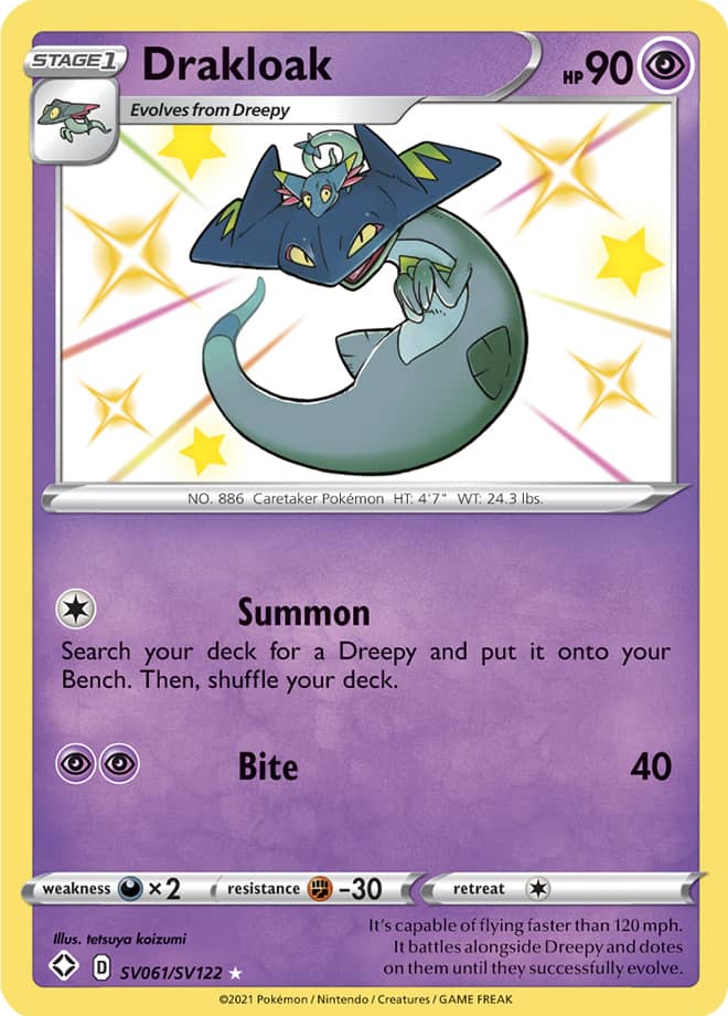 Drakloak - Shining Fates: Shiny Vault SV061/SV122 - Shiny Holo Rare