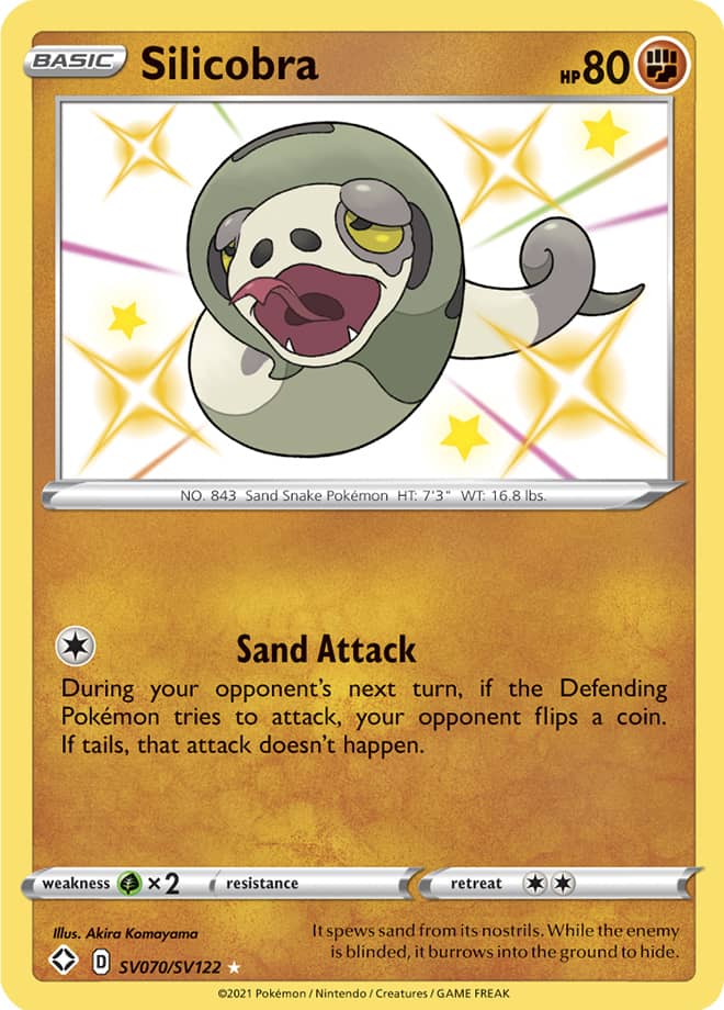 Silicobra - Shining Fates: Shiny Vault SV070/SV122 - Shiny Holo Rare