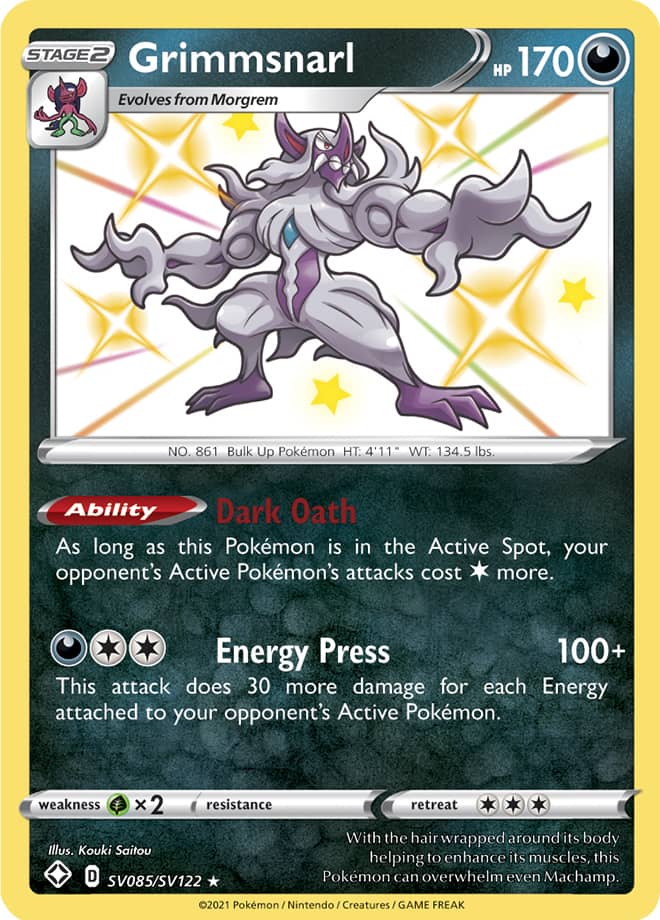 Grimmsnarl - Shining Fates: Shiny Vault SV085/SV122 - Shiny Holo Rare