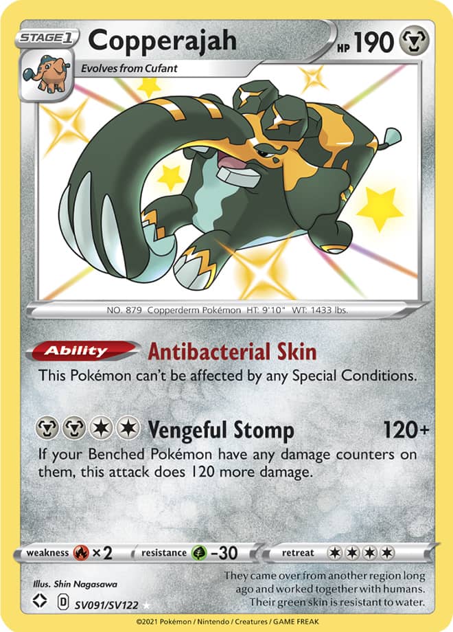 Copperajah - Shining Fates: Shiny Vault SV091/SV122 - Shiny Holo Rare