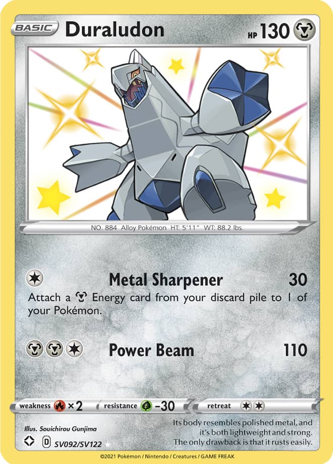 Duraludon - Shining Fates: Shiny Vault SV092/SV122 - Shiny Holo Rare