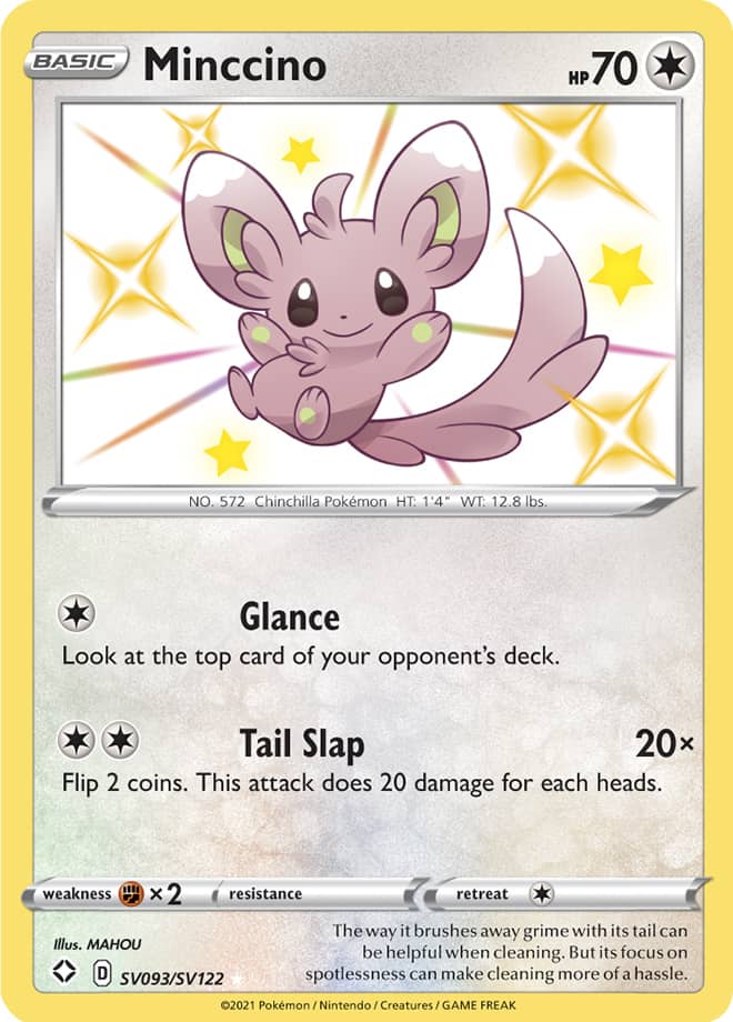 Minccino - Shining Fates: Shiny Vault SV093/SV122 - Shiny Holo Rare