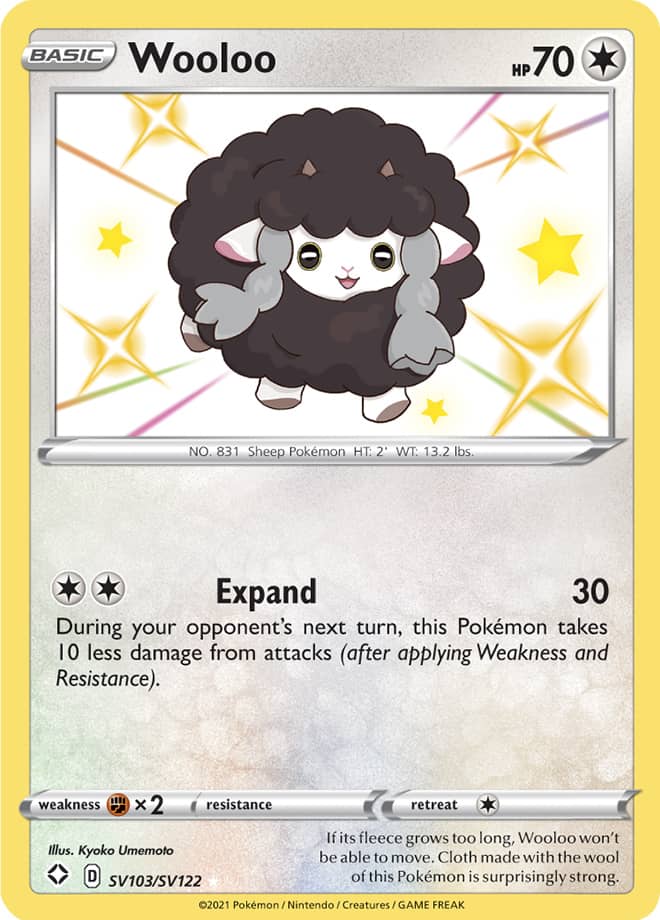 Wooloo - Shining Fates: Shiny Vault SV103/SV122 - Shiny Holo Rare
