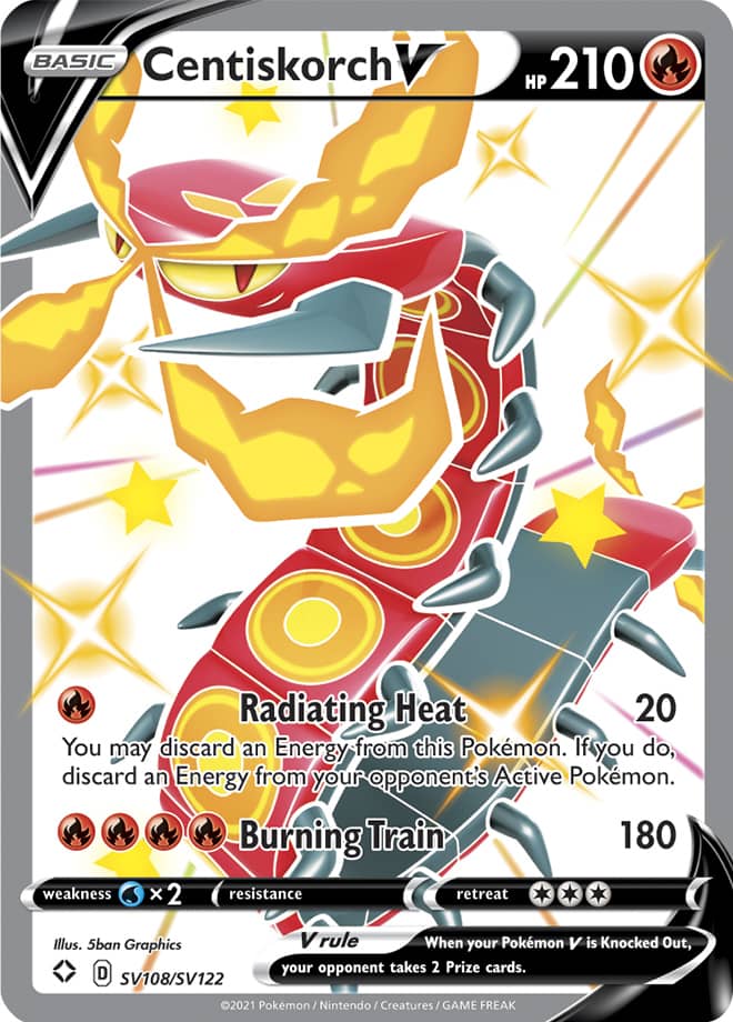 Centiskorch V - Shining Fates: Shiny Vault SV108/SV122 - Shiny Ultra Rare