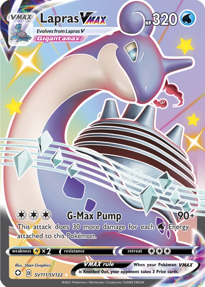 Lapras VMAX - Shining Fates: Shiny Vault SV111/SV122 - Shiny Ultra Rare