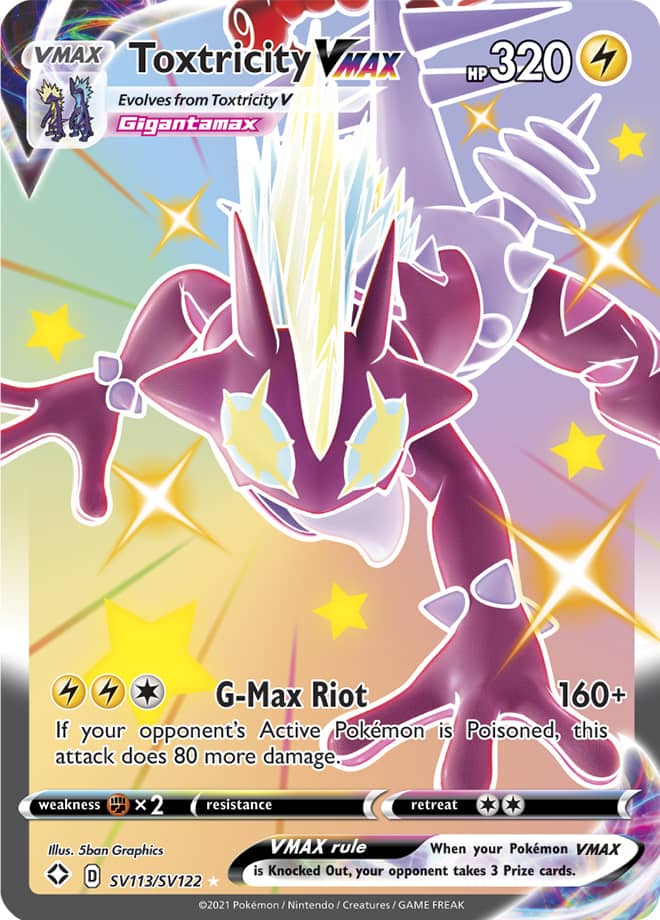 Toxtricity VMAX - Shining Fates: Shiny Vault SV113/SV122 - Shiny Ultra Rare