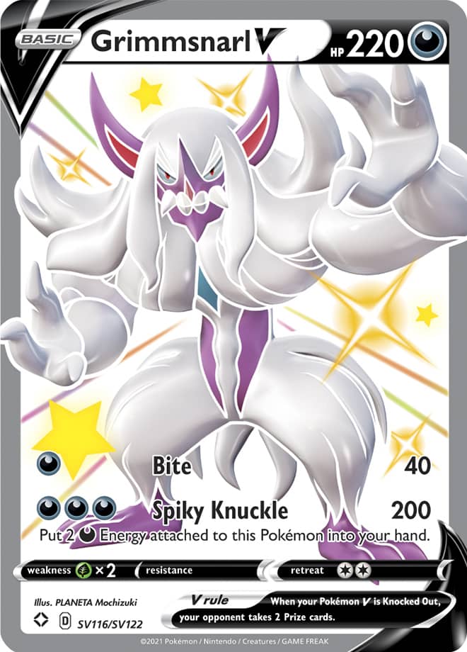 Grimmsnarl V - Shining Fates: Shiny Vault SV116/SV122 - Shiny Ultra Rare