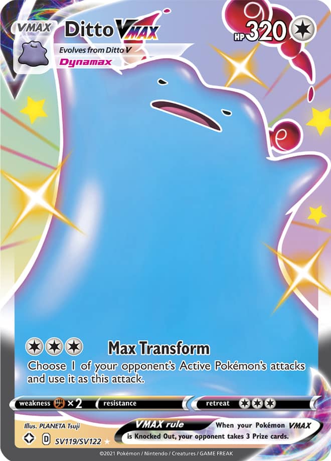 Ditto VMAX - Shining Fates: Shiny Vault SV119/SV122 - Shiny Ultra Rare
